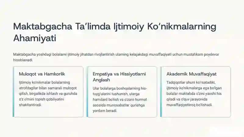 Ijtimoiy Maktabgacha Ta’limni Tashkil Etish Vazifalari 2