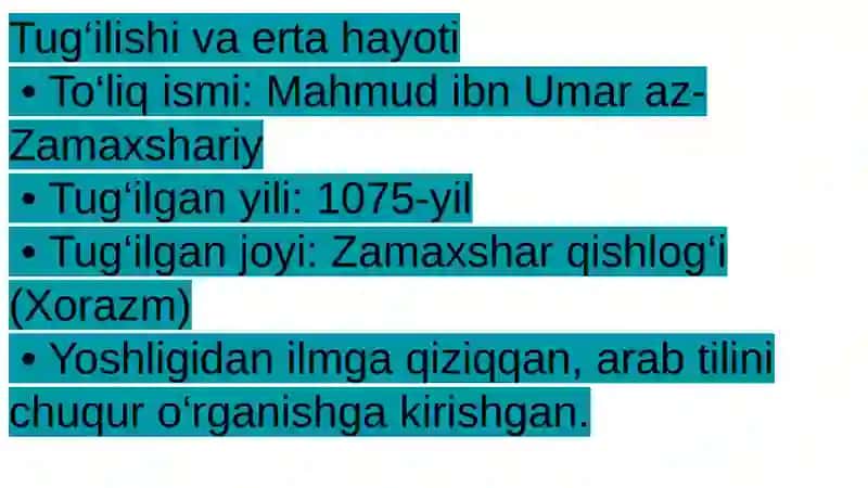 Mahmud ibn Umar az-Zamaxshariy 2