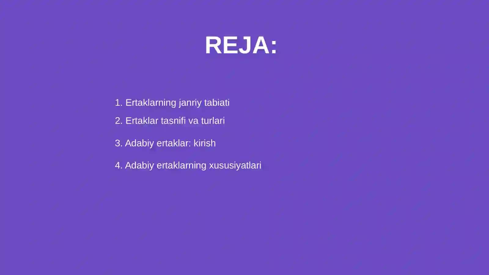 Ertaklarning janriy tabiati 2