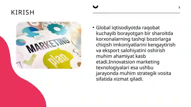 Korxonalarda eksport salohiyatni oshirishda innovatsion marketing texnologiyalaridan samarali foydalanish 2