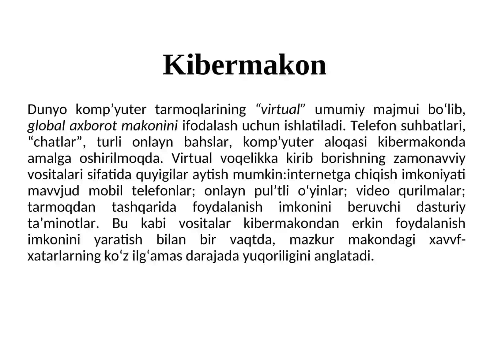 Kiber makonda diniy e`tiqod targ`ibotining ijtimoiy xavvfi 2