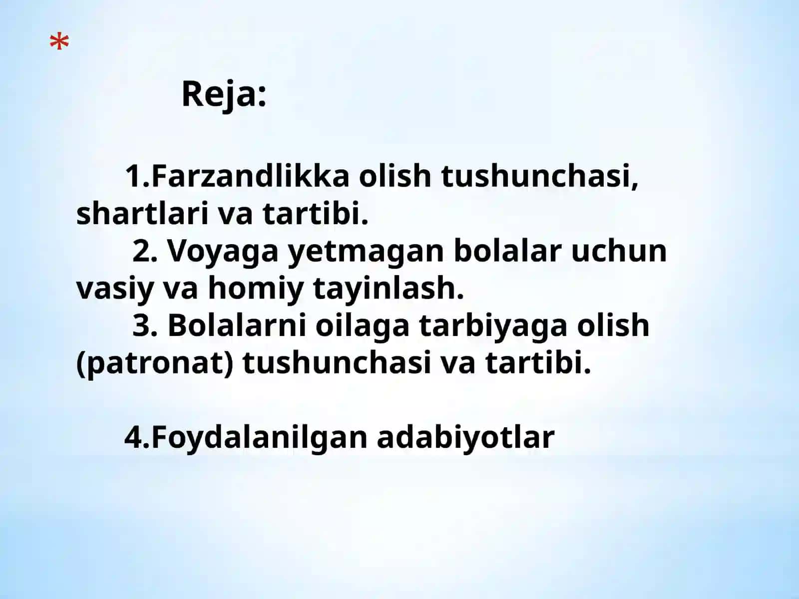 Yetimvaota-onaqarmog’isizqolganbolauchunbelgilangandavlatkafolatlari 2