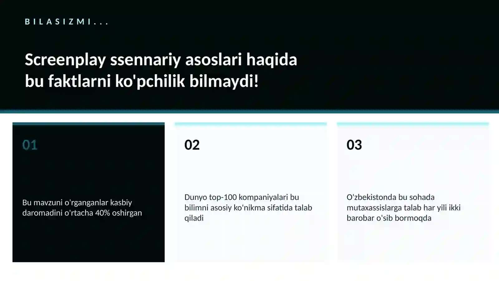 Screenplay ssennariy asoslari 2