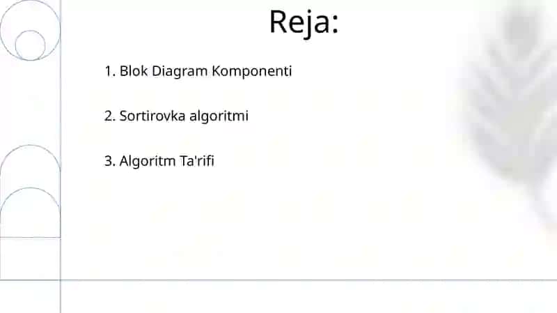 Algoritmning blok-sxema shaklida berilish usuli 2