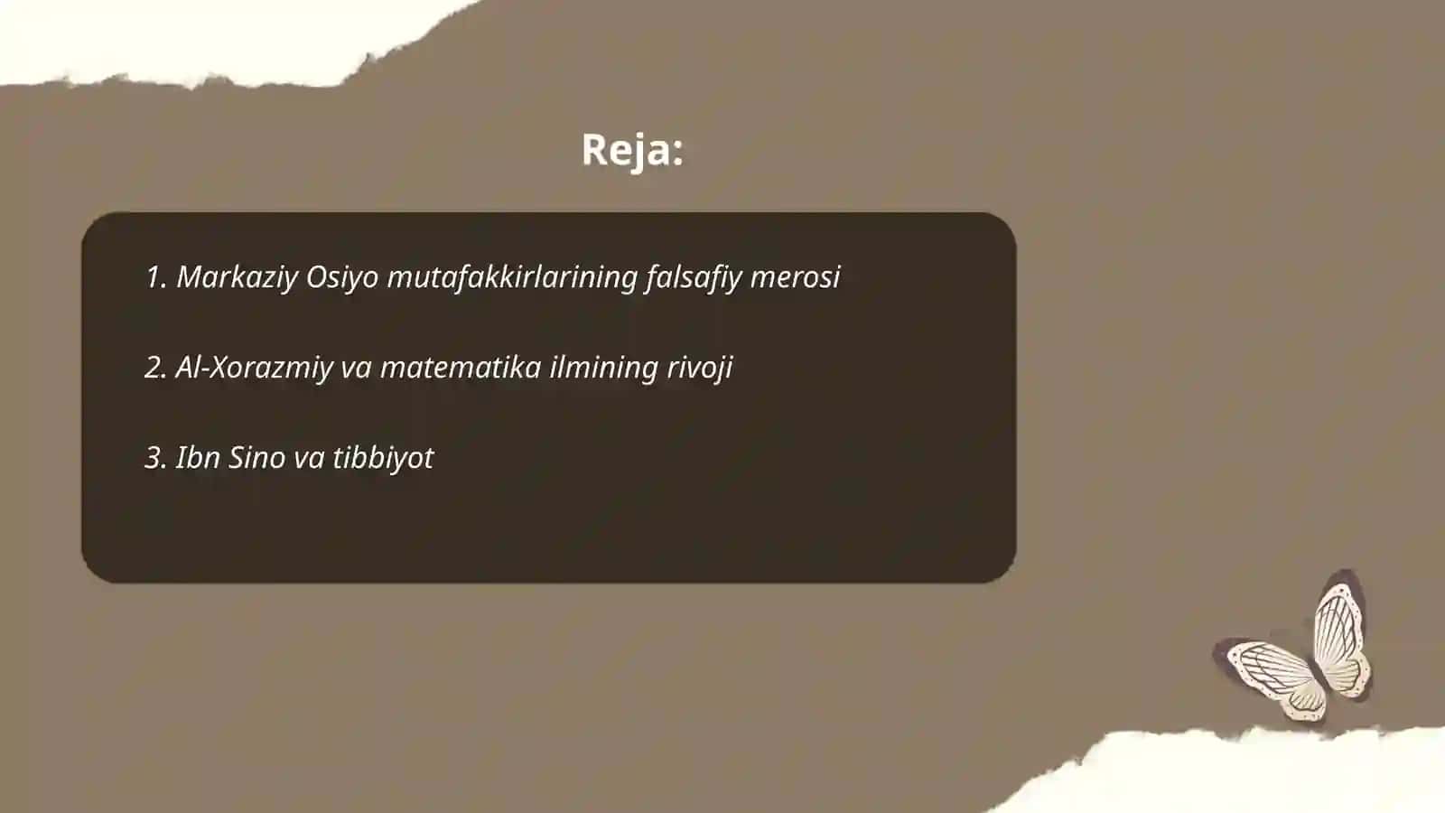 Markaziy Osiyo mutafakkirlarining jahon ilm fanga qoʻshgan hissalari 2