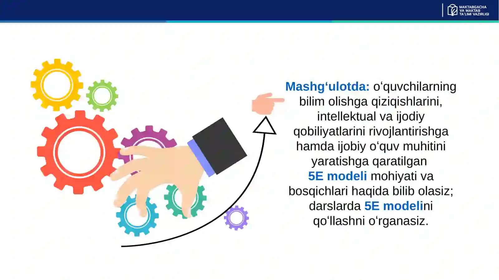 Yangi metodik yondashuvlar: 5E modeli 2