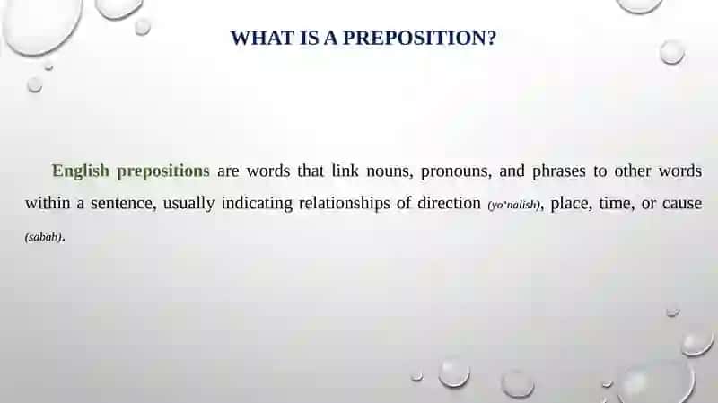 Grammar prepositions 2