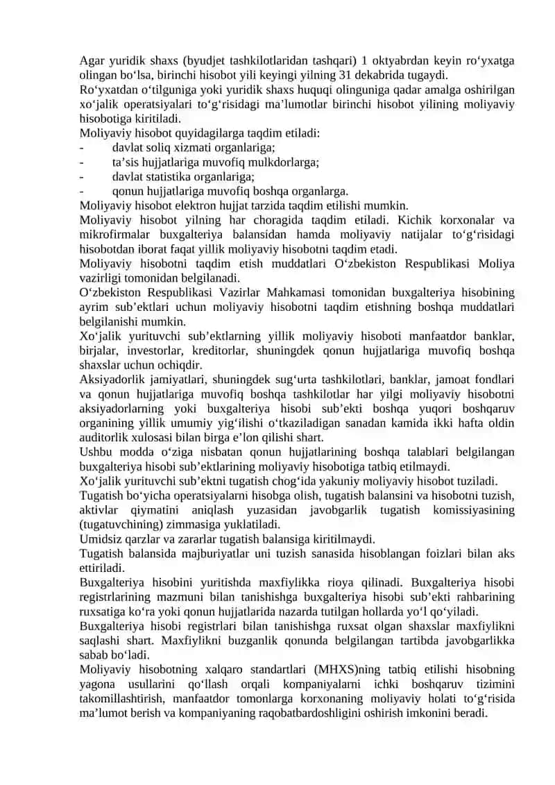 Moliyaviy hisobot: mazmuni, funksiyalari va turlari 2