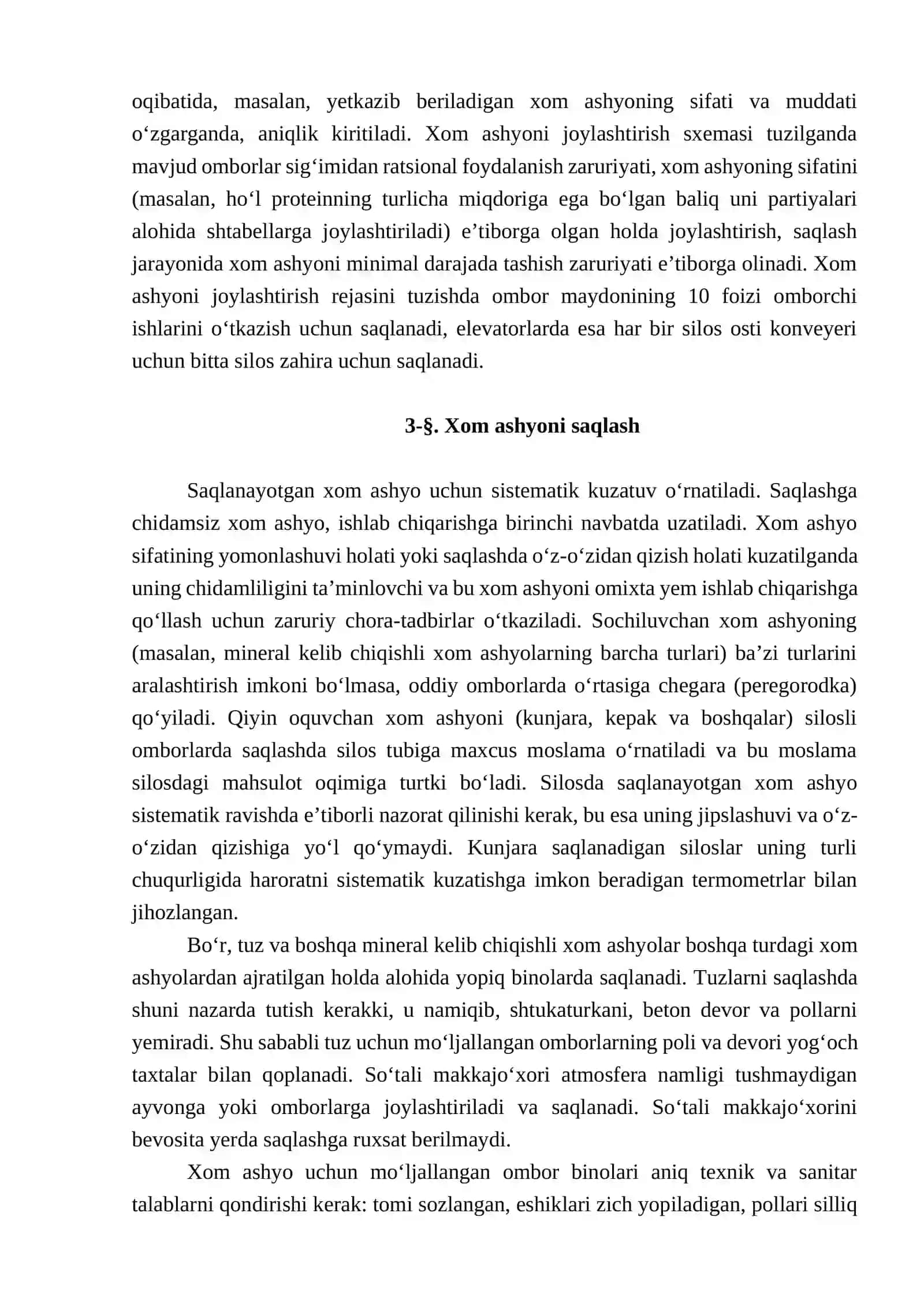 XOM AShYoNI QABUL QILISh, JOYLAShTIRISh, SAQLASh VA UNI IShLAB ChIQARIShGA UZATISh 2