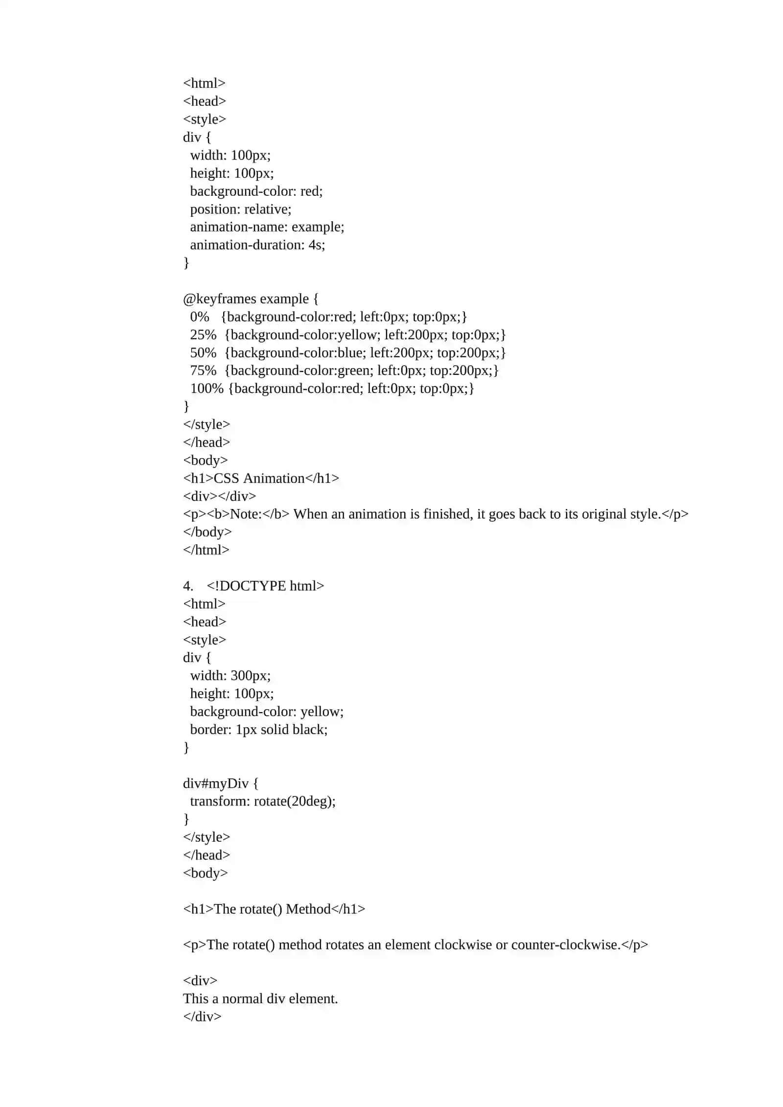 CSS3 effektlari, transformatsiya, animatsiyalar bilan ishlash 2