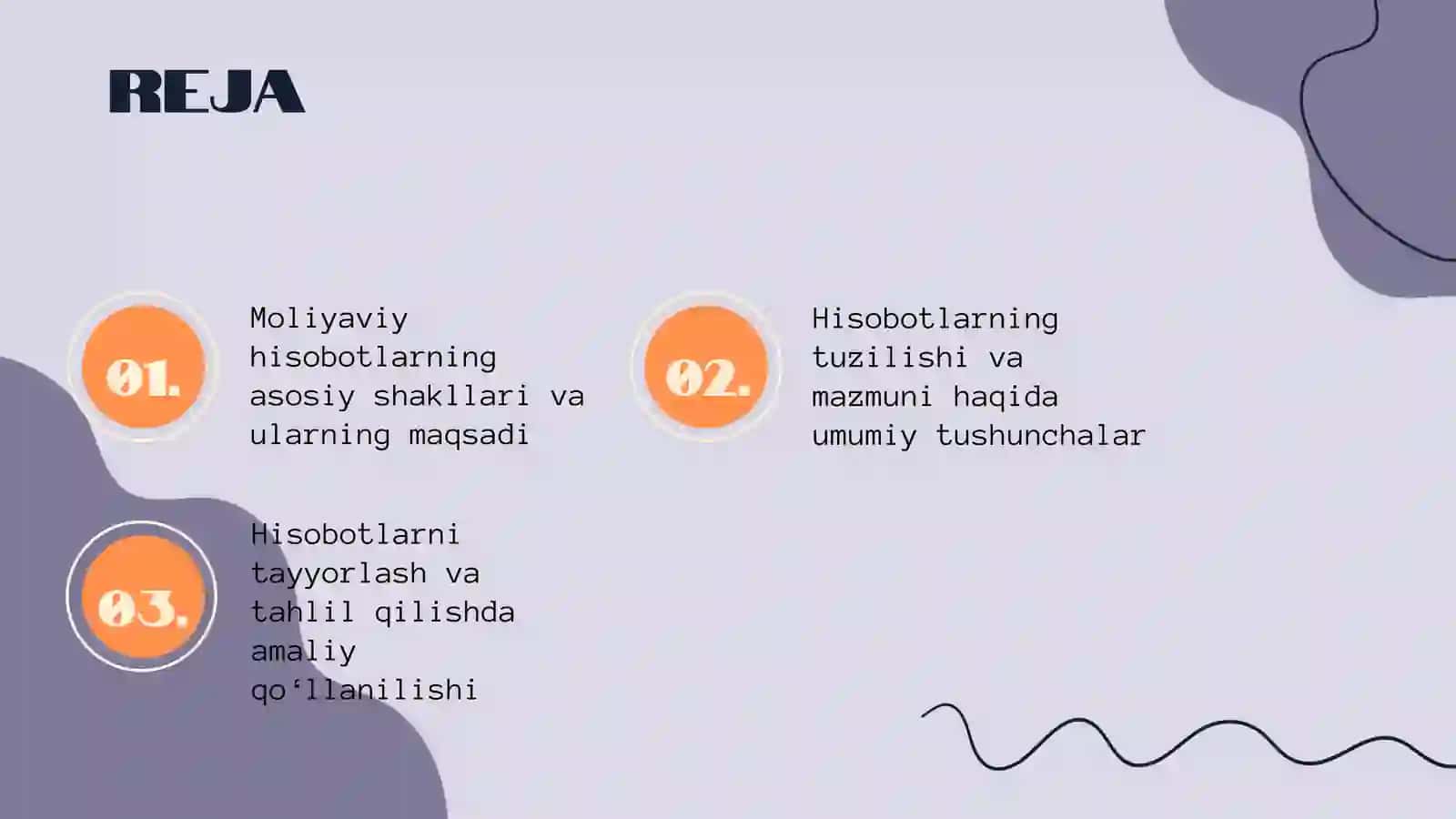 Moliyaviy hisobotlar shakllari va ularning tavsifi 2