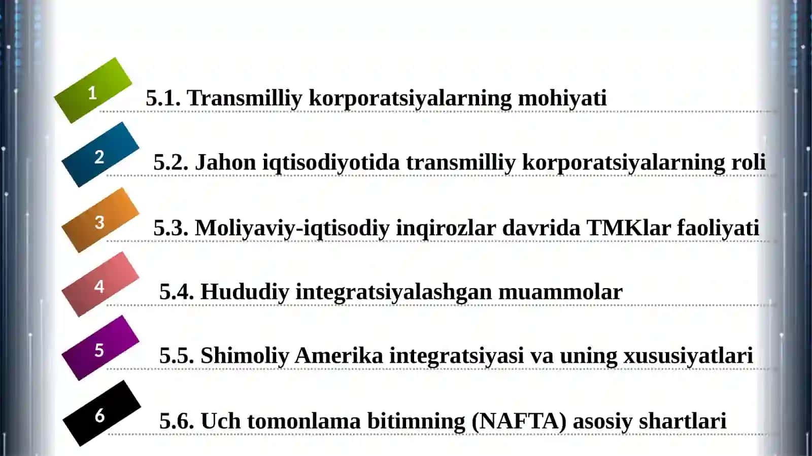 Globallashuv sharoitida transmilliy korporatsiyalar 2