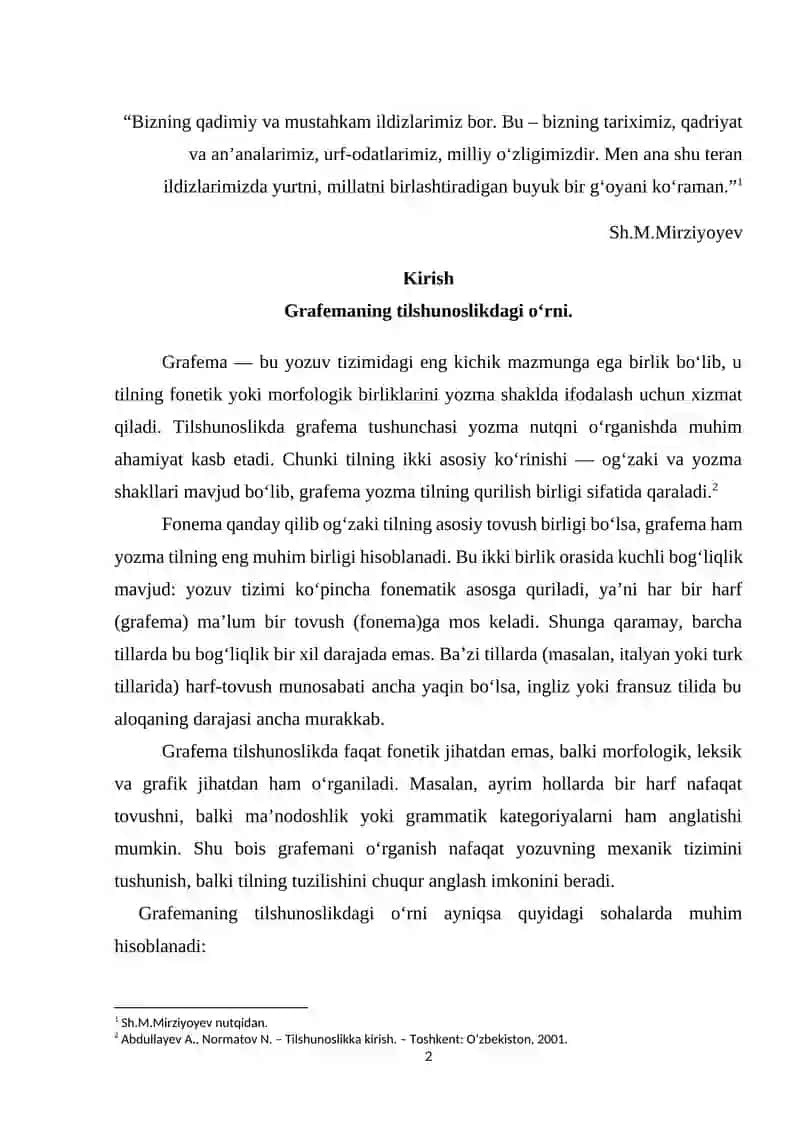 GRAFEMA. GRAFEMA TIPLARI VA TURLARI 2