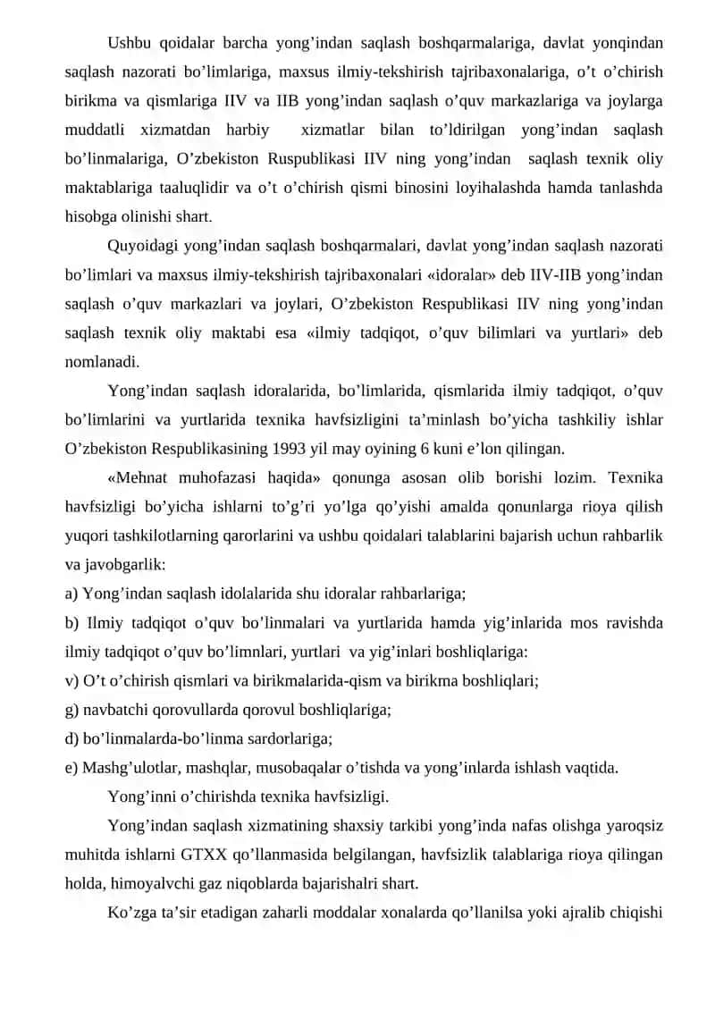 Yong’inni o’chirаdigаn tехnikаviy vоsitаlаr, аsоsiy qоidа vа usullаr 2