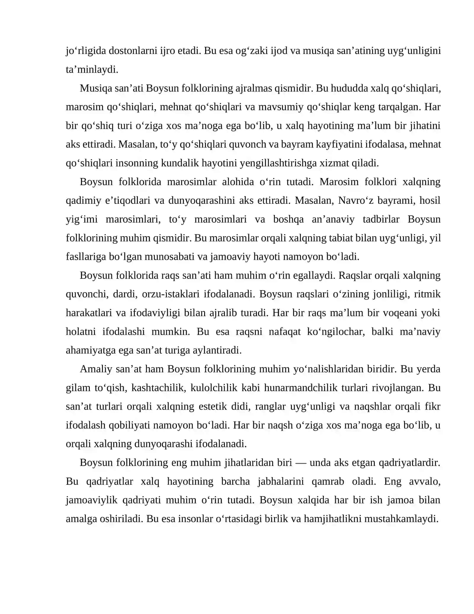 Boysun folklori sanati yonalishlari va qadriyatlar 2