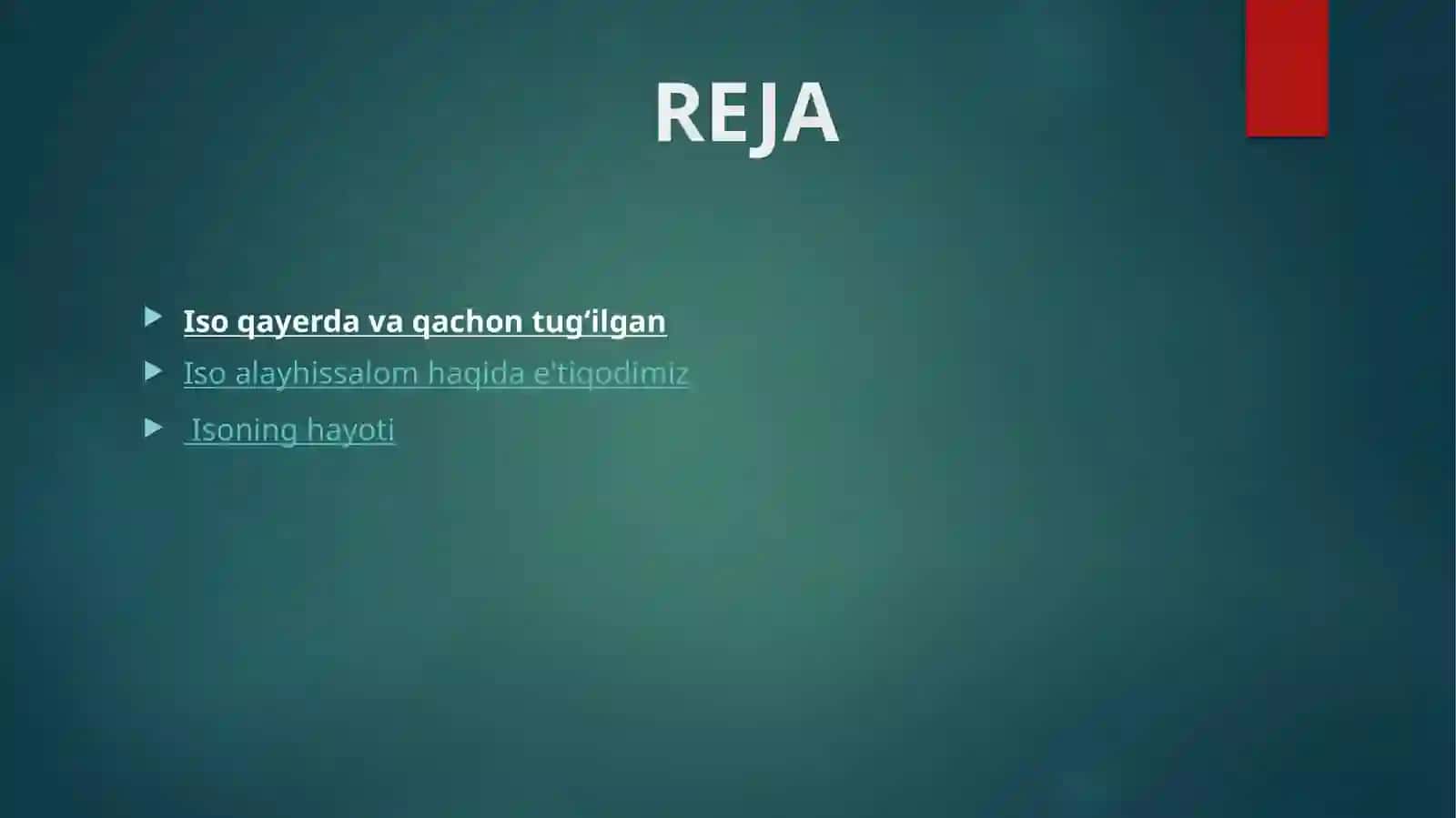 Iso alayhissalom haqida 2