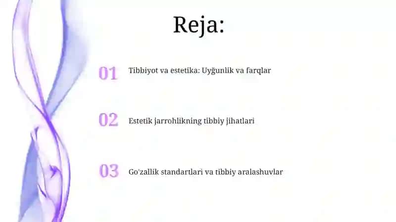Tibbiyot da estetika 2