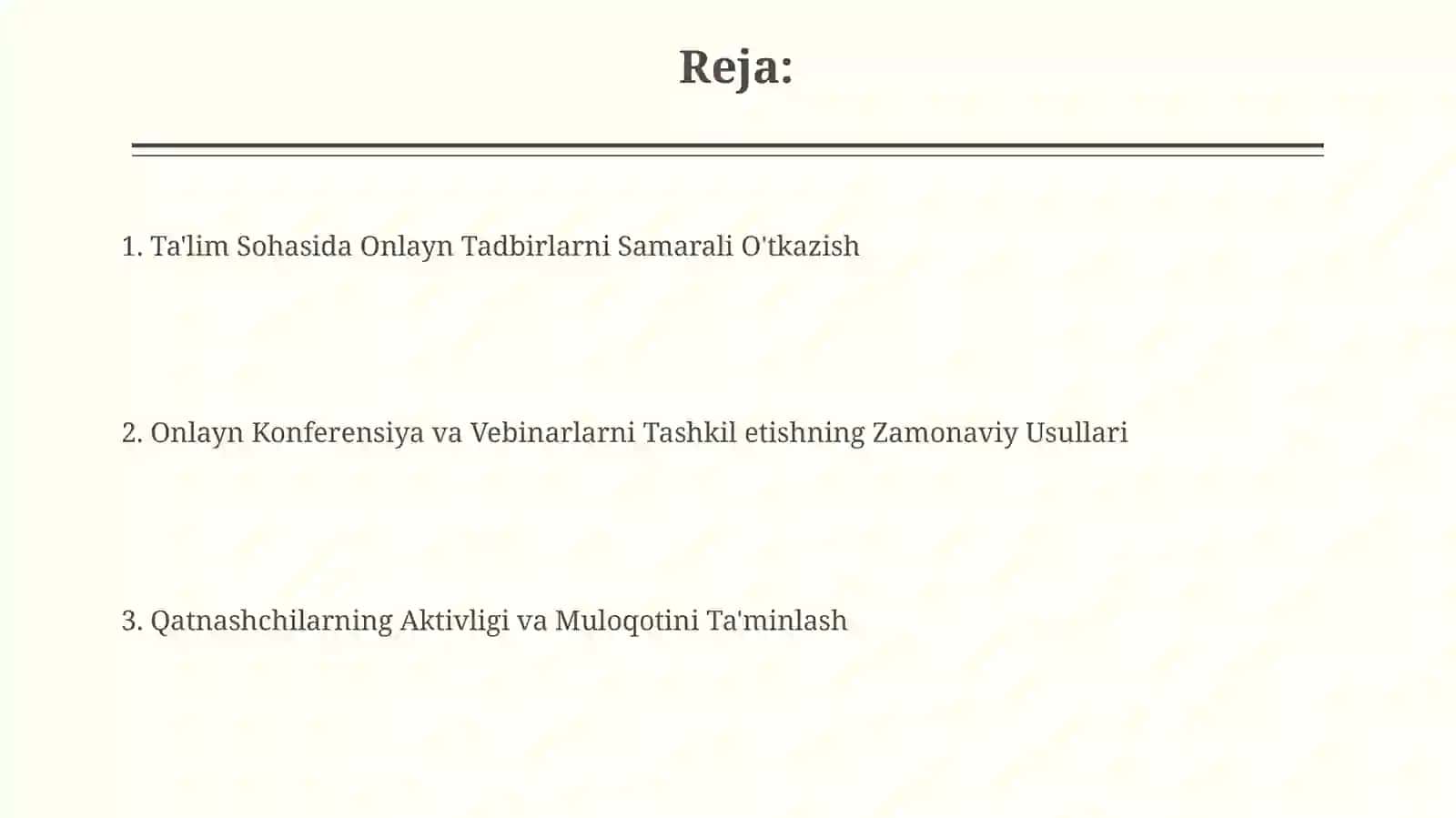 Onlayn Konferensiya va Vebinarlarni Tashkil etishning Zamonaviy Usullari 2