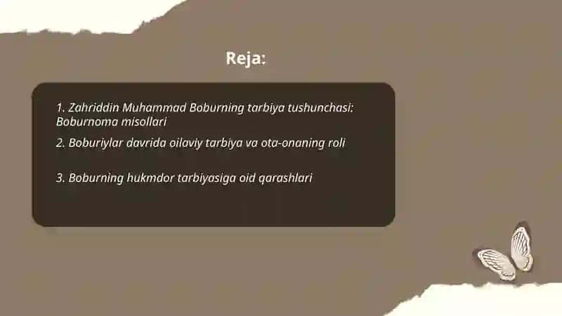 Zahriddin Muhammad Bobur va boburiylar merosida tarbiyaga oid qarashlar 2