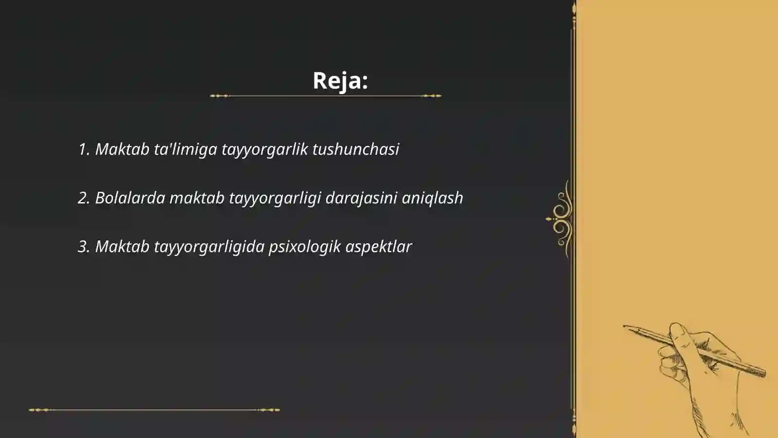 Bolalarni maktab ta‘limiga tayyorlashning nazariy asoslari 2