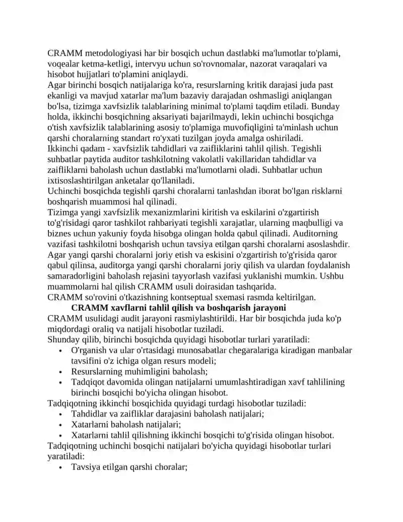 Xavf tahlili va dasturiy ta'minot mahsulotlarini boshqarish 2