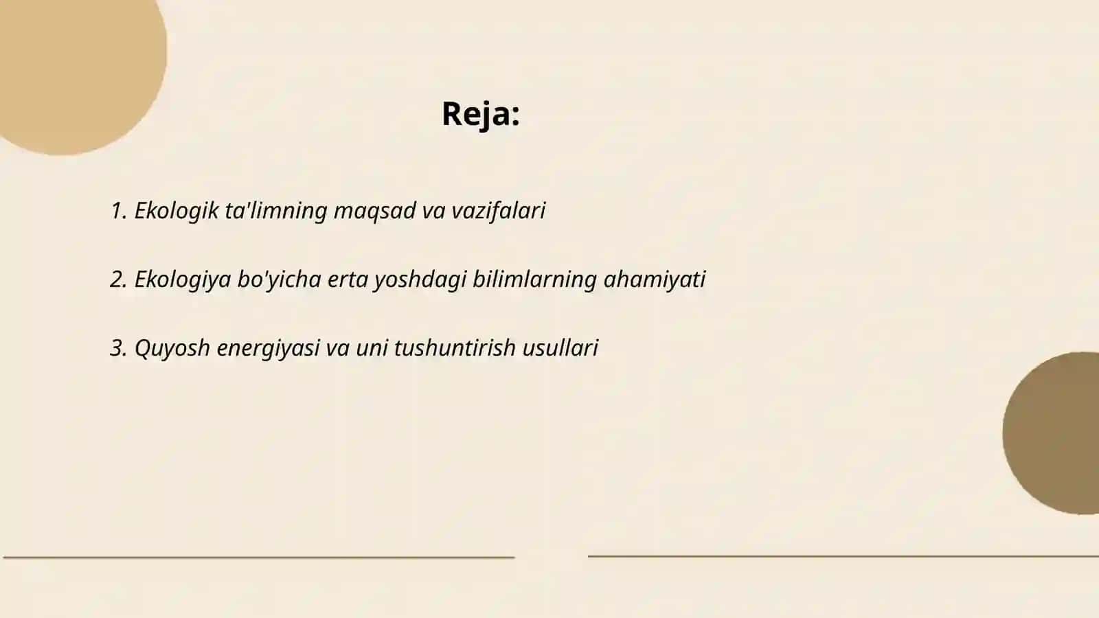 Ekologik ta'lim berish usullar 2