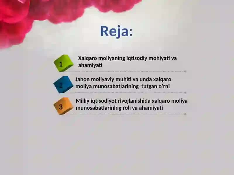 Jahon iqtisodiyoti rivojlanishida xalqaro moliya munosabatlarining roli 2