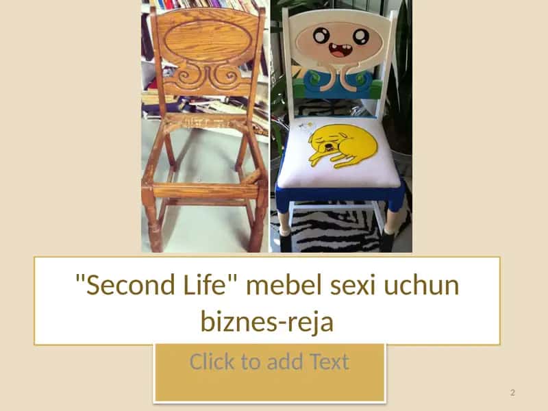 "Second Life" mebel sexi uchun biznes-reja 2