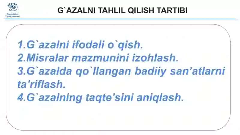 BOBURNING “XAZON YAPROG`I” G`AZALI TAHLILI 2
