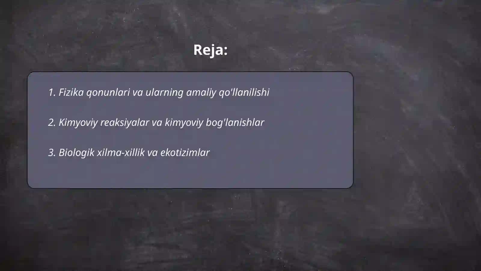PISA xalqoro baholash tasturida tabiiy -ilmiy savodxonlik 2
