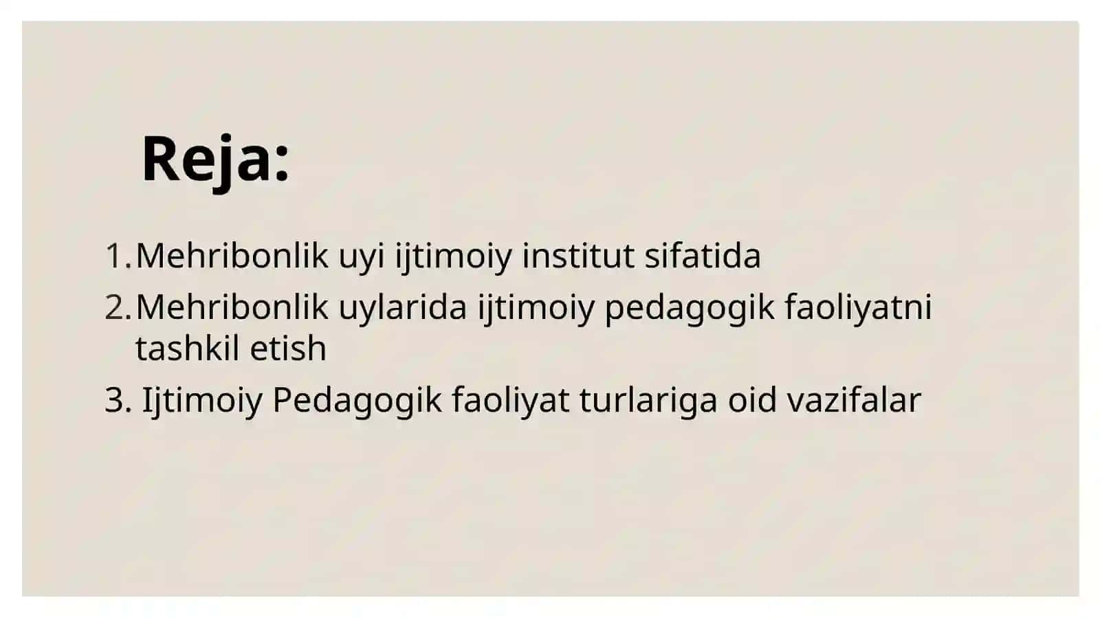 O'zbekistonda mexribonlik uylarida olib boriladigan ijtimoiy-pedagogika faoliyati 2