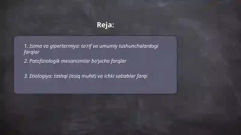 Istma va gipertermiya farqlari 2