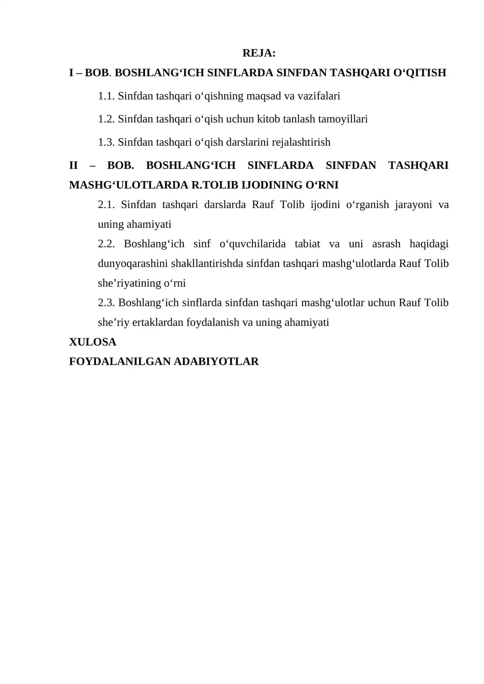 SINFDAN TASHQARI OʻQISH DARSLARIDA R.TOLIB IJODINI OʻRGANISH 2