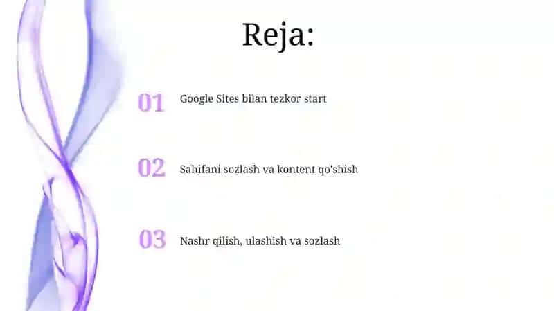 Web texnologiyalari bilan ishlash 2