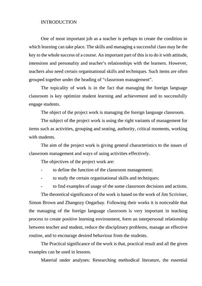 Managing the Foreign Language Classroom 2