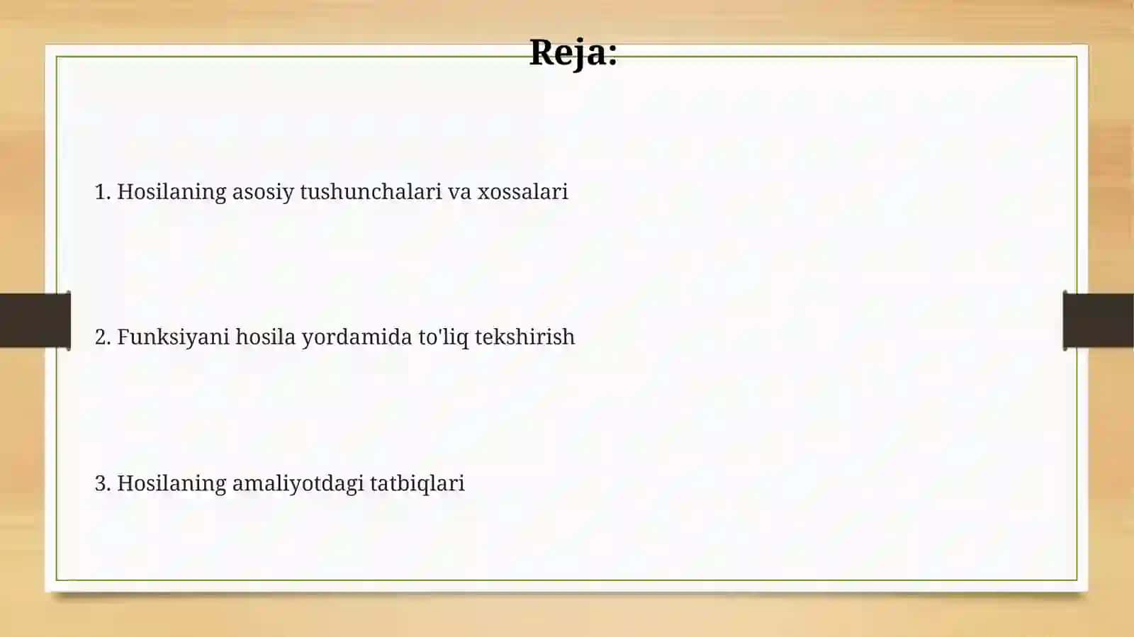 Hosilanitadbiqlari.Hisilayordamidafunksiyanitoʻlatekshirish 2