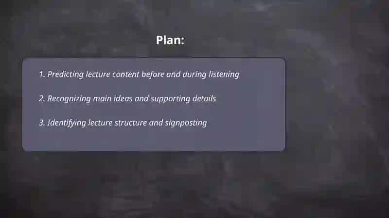 Listening to lectures. Listening in an academic context 2