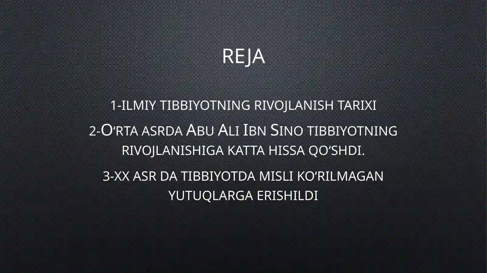 ilmiy tibbiyotning rivojlanish tarixi 2