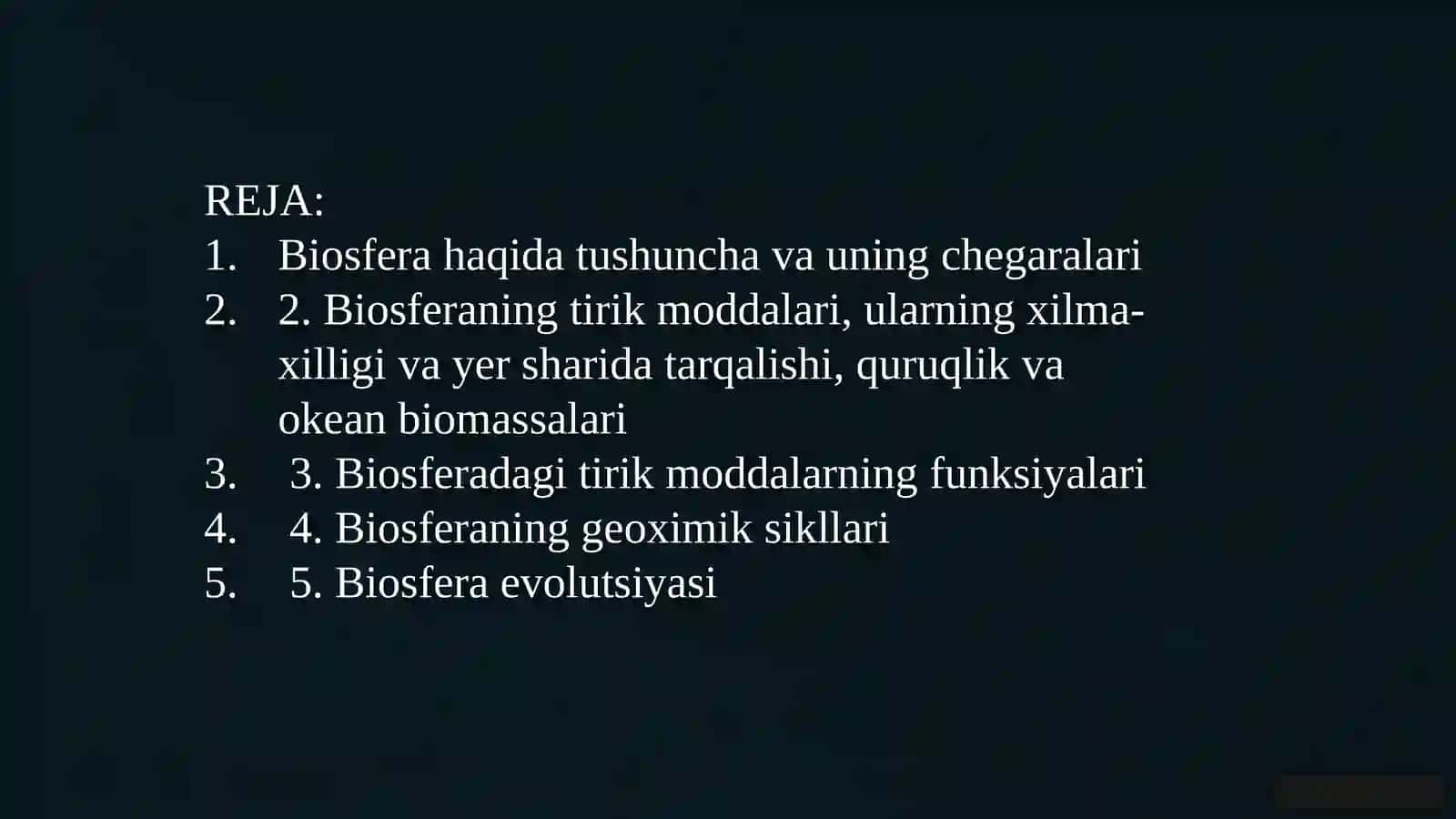 Biosfera: Hayot Sohasi 2