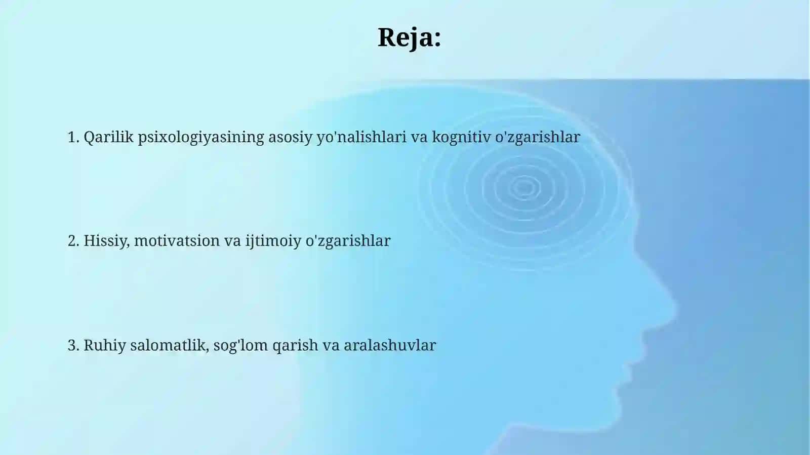 Geronto psixologiyasi 2