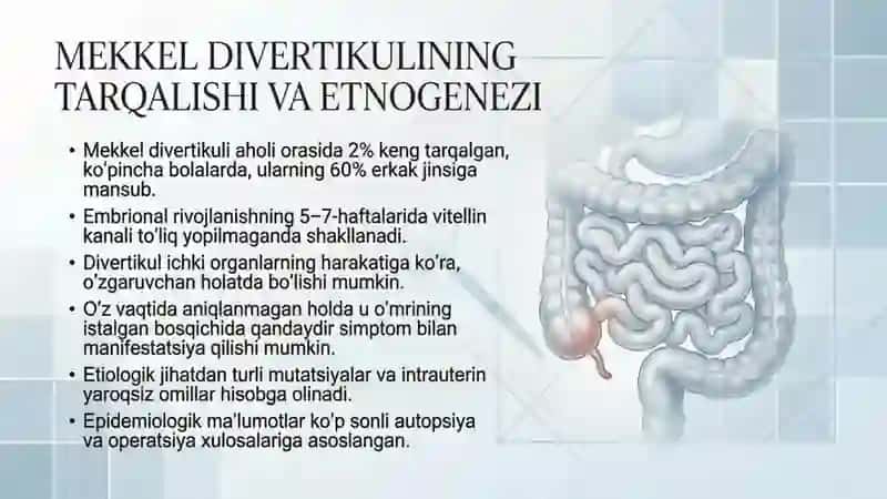 Mekkel divertikulini olish operatsiyasi 2