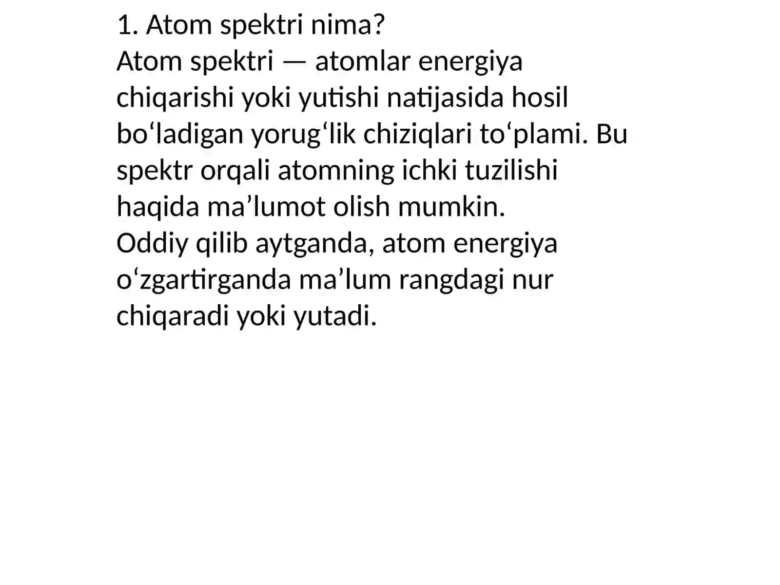 Atomningchiziqlispektrlari 2