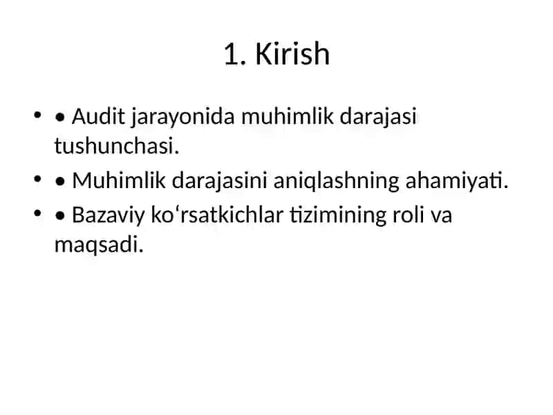 Bazaviy ko‘rsatkichlar tizimini shakllantirish tartibi 2