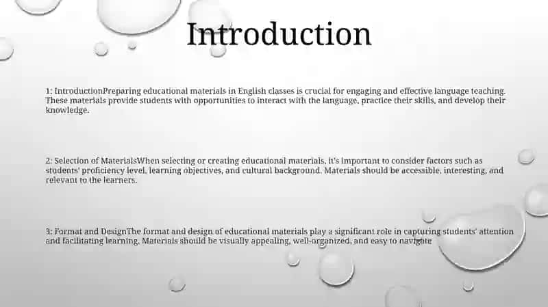 Preparation Of Educational Materials In English Classes 2