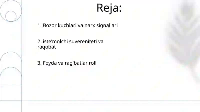 Bozor iqtisodiyotining mazmuni va asosiy belgilari 2