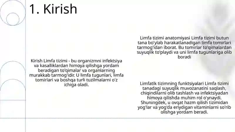 Limfa Sistemasi Anatomiyasi 2