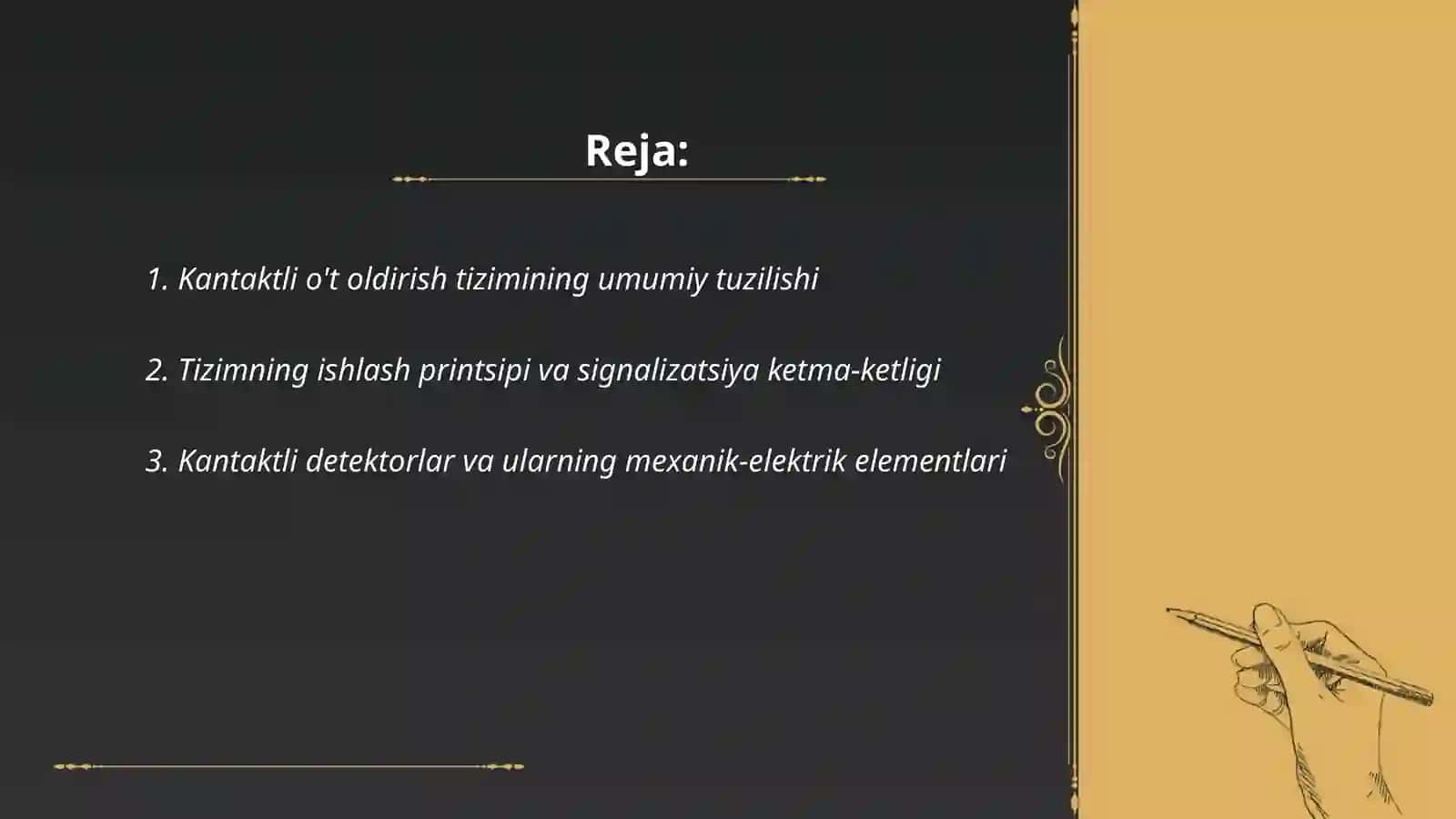 Kantaktli o't oldirish tizimini tuzilishi va ishlash prinsipi 2