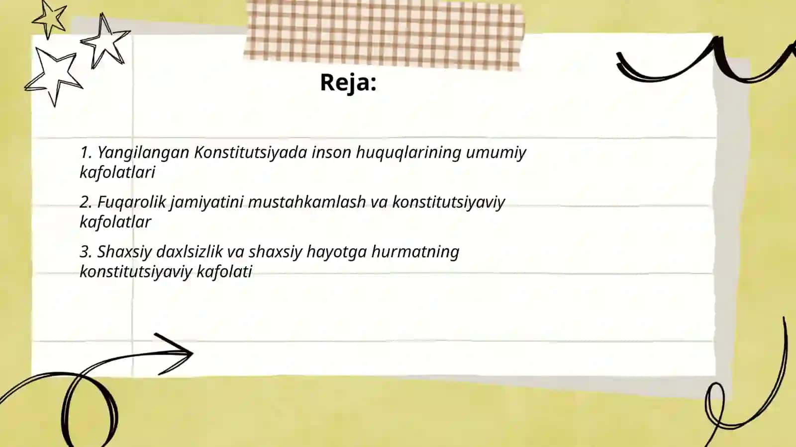 Yangilangan Konstitutsiyada inson va fuqarolarning huquq va erkinliklari hamda burchlarining mustahkamlanishi 2