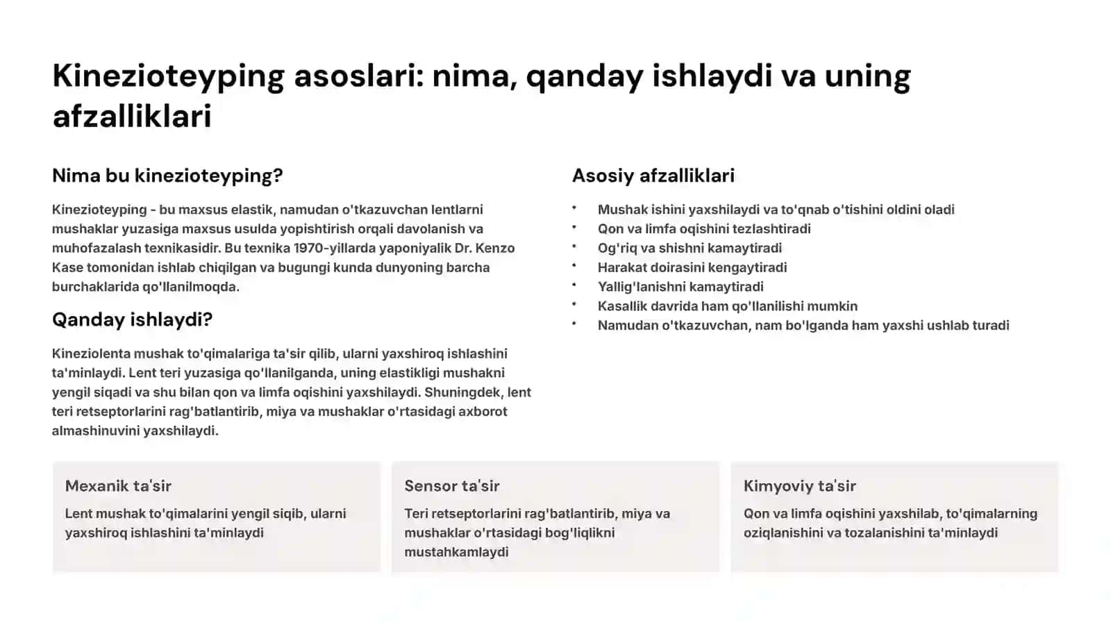 Kinezioteyping va sensorimotor korreksiya: harakatni tiklash san'ati 2