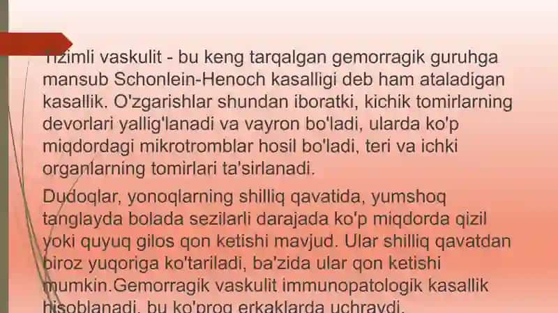 Tizimli vaskulit 2